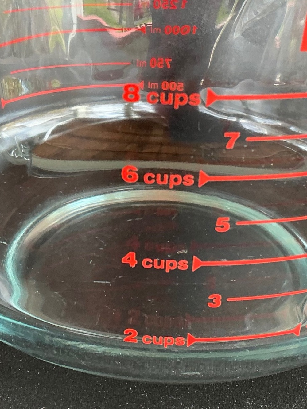 Pyrex 8 Cup 2 Qt Glass Measuring Cup Red Lettering USA No Chips Cracks - Picture 12 of 14